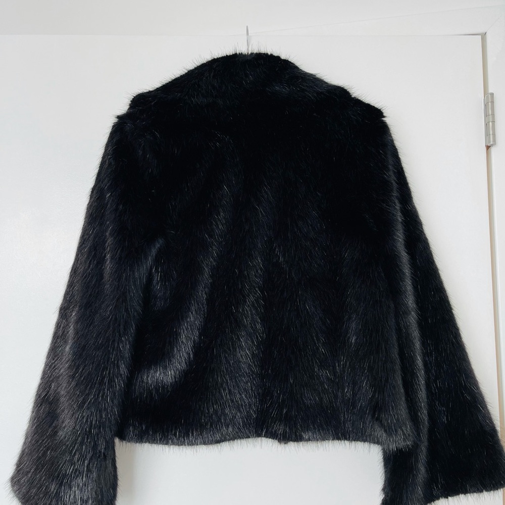 Unreal Fur Faux Fur Madam Butterfly Jacket Size S